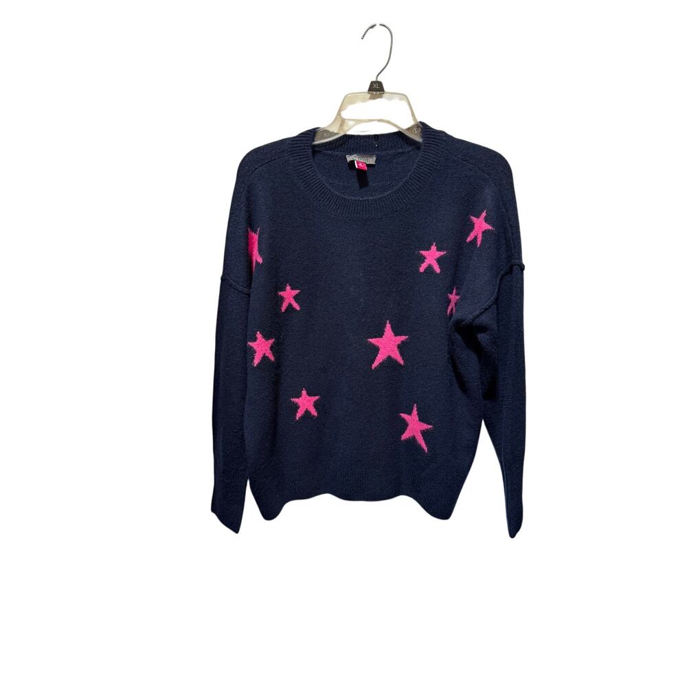 Vince Camuto Crewneck Long Sleeve Star Sweater Size M